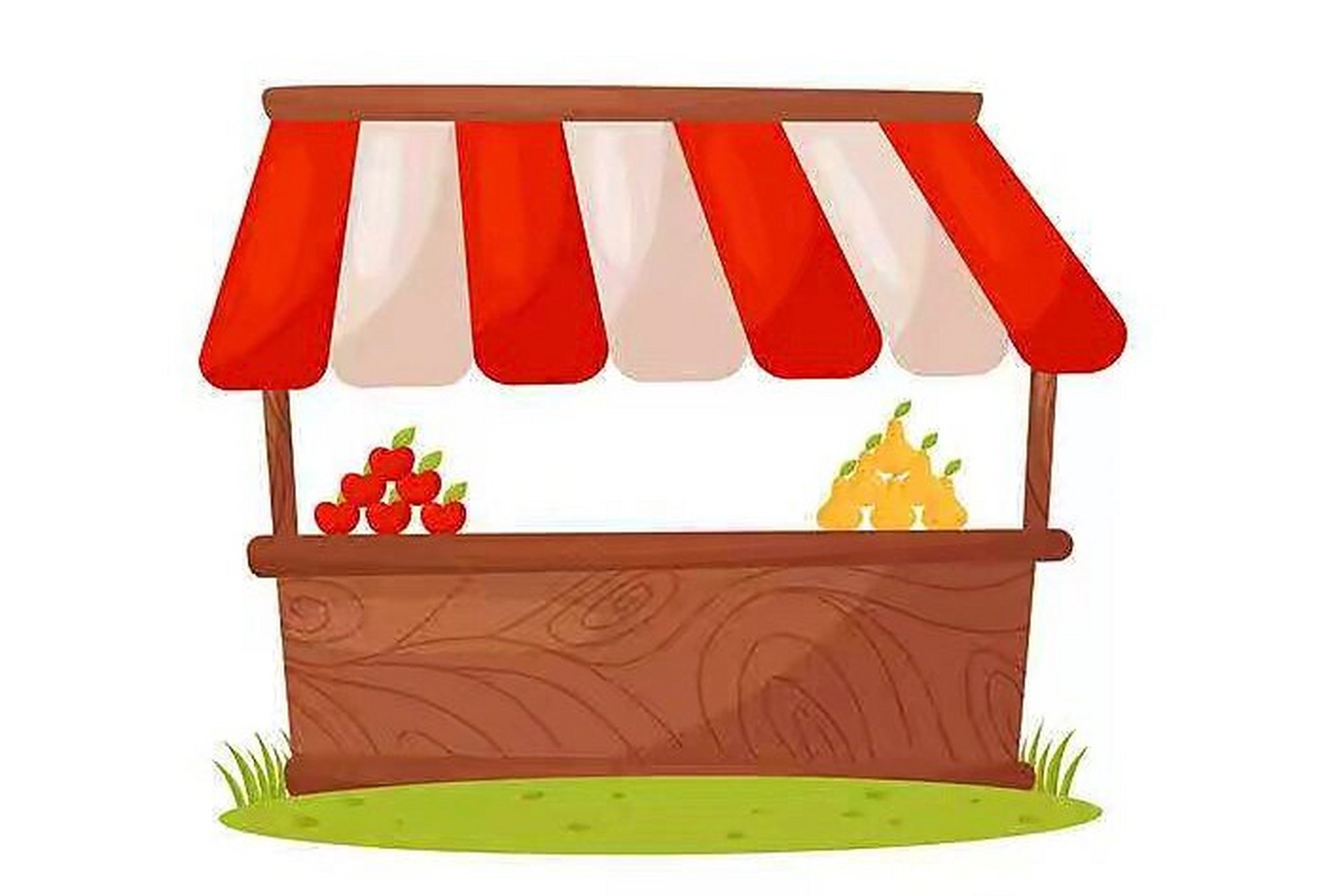 几个可爱高清的卡通货物架,shopping话题图片素材,可摆放水果,蔬菜