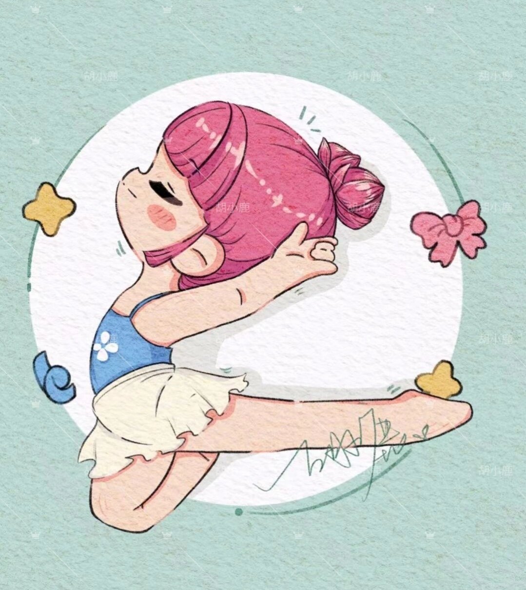 q版人物～芭蕾女孩