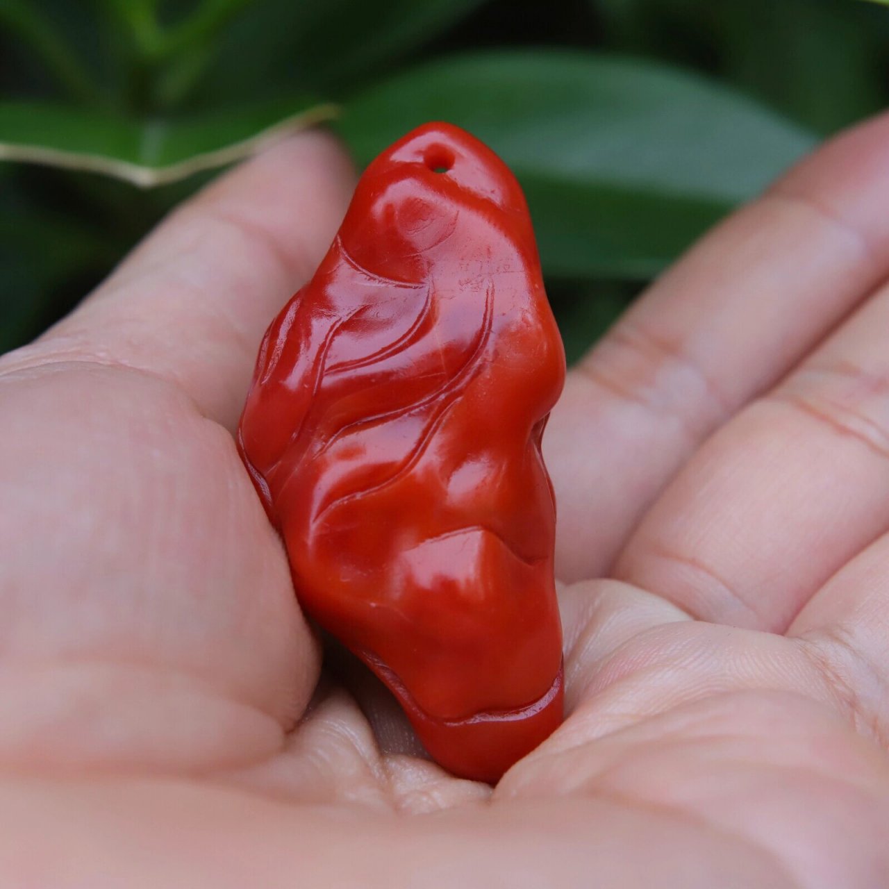 90940 见识一下滴水洞老南红的红润 上新73老南红 【孤品·保山