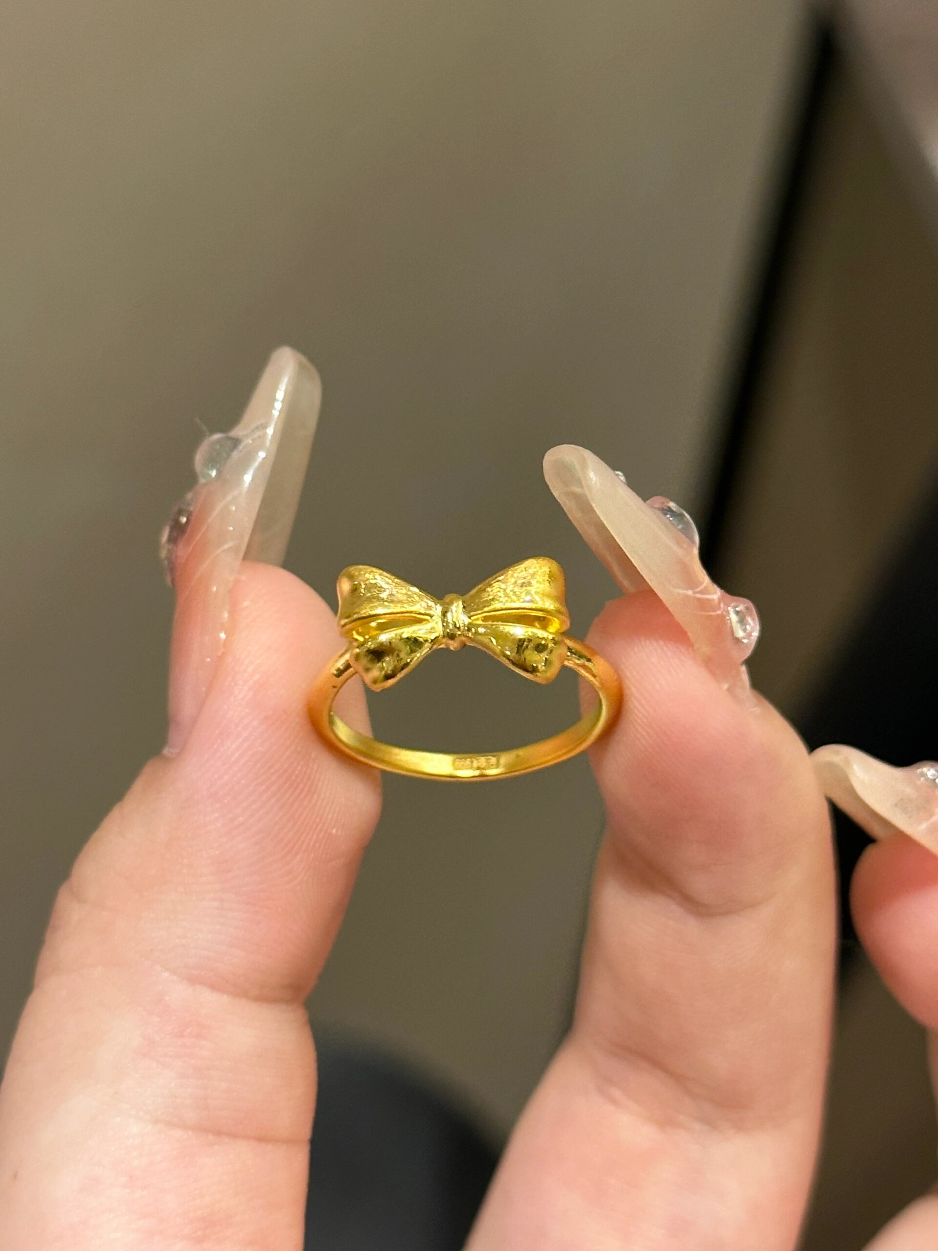 500黄金蝴蝶结戒指推荐!