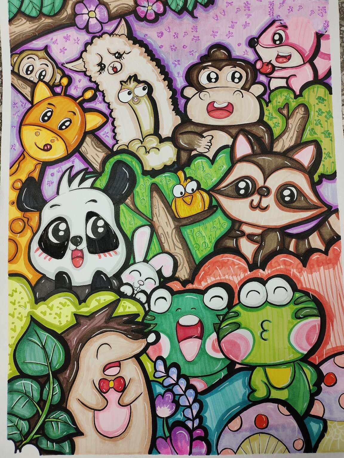 动物主题儿童画