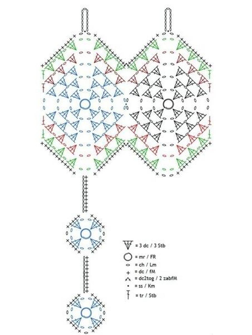 钩针图解,窗帘,半帘 ,水草花