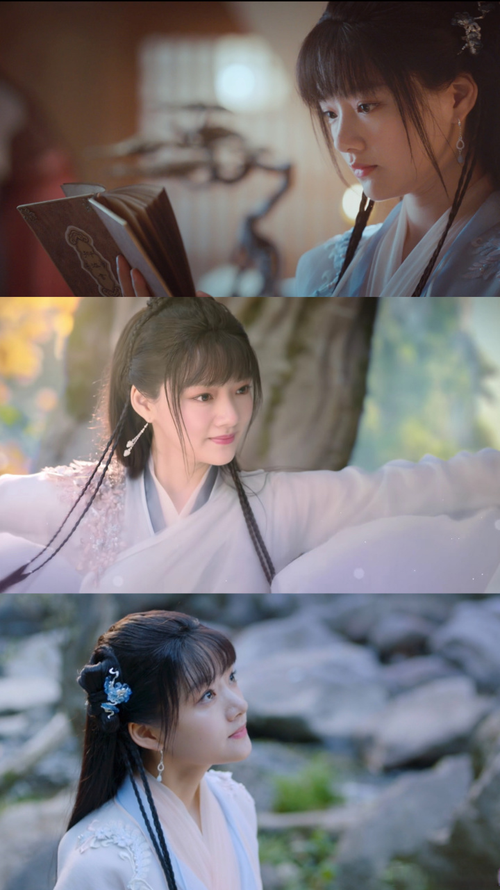 玉骨遥女主#哇塞任敏饰演的朱颜造型配饰好贴人物,一整个爱住了!