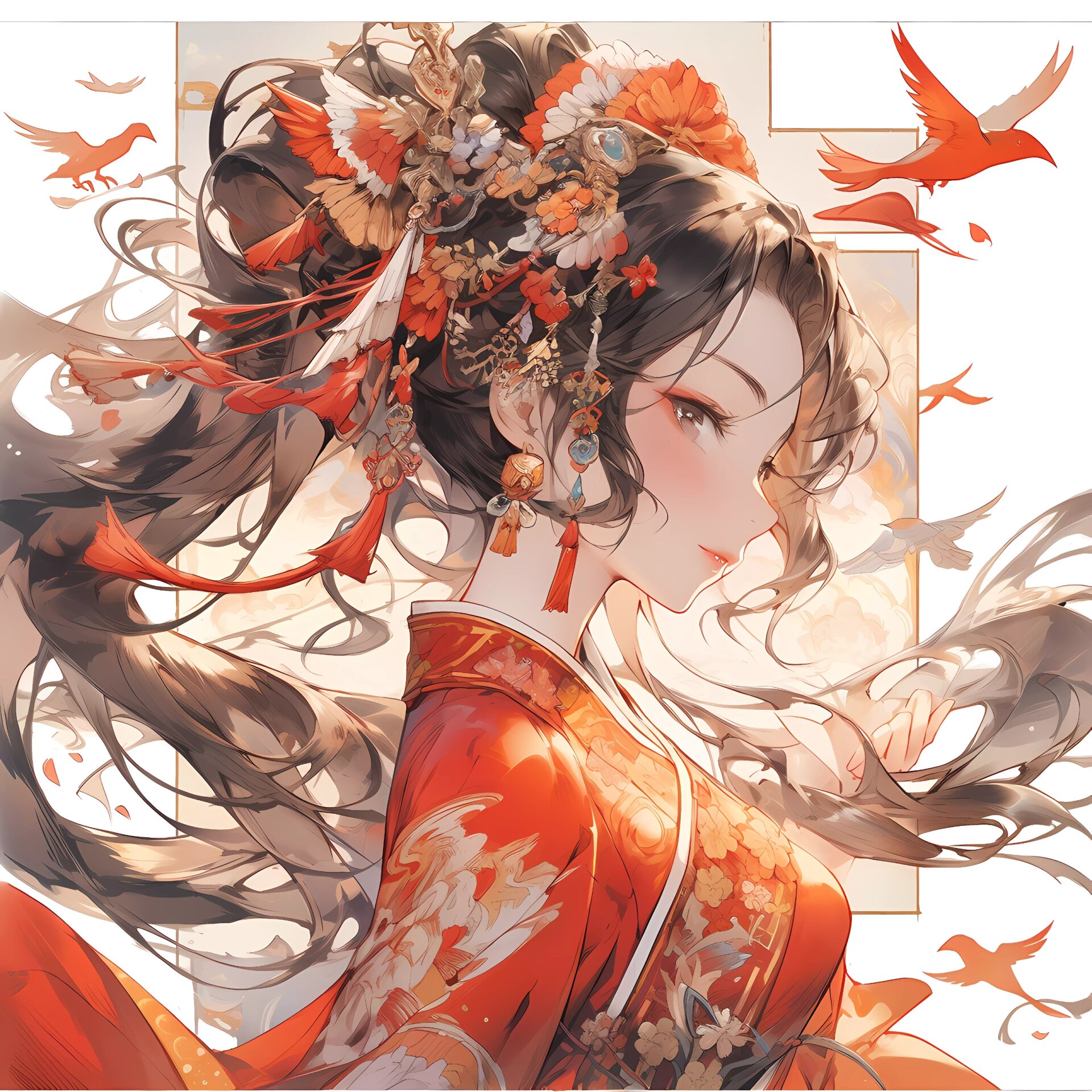 古风头像|神话拟人|玄鸟@线上橘的动态