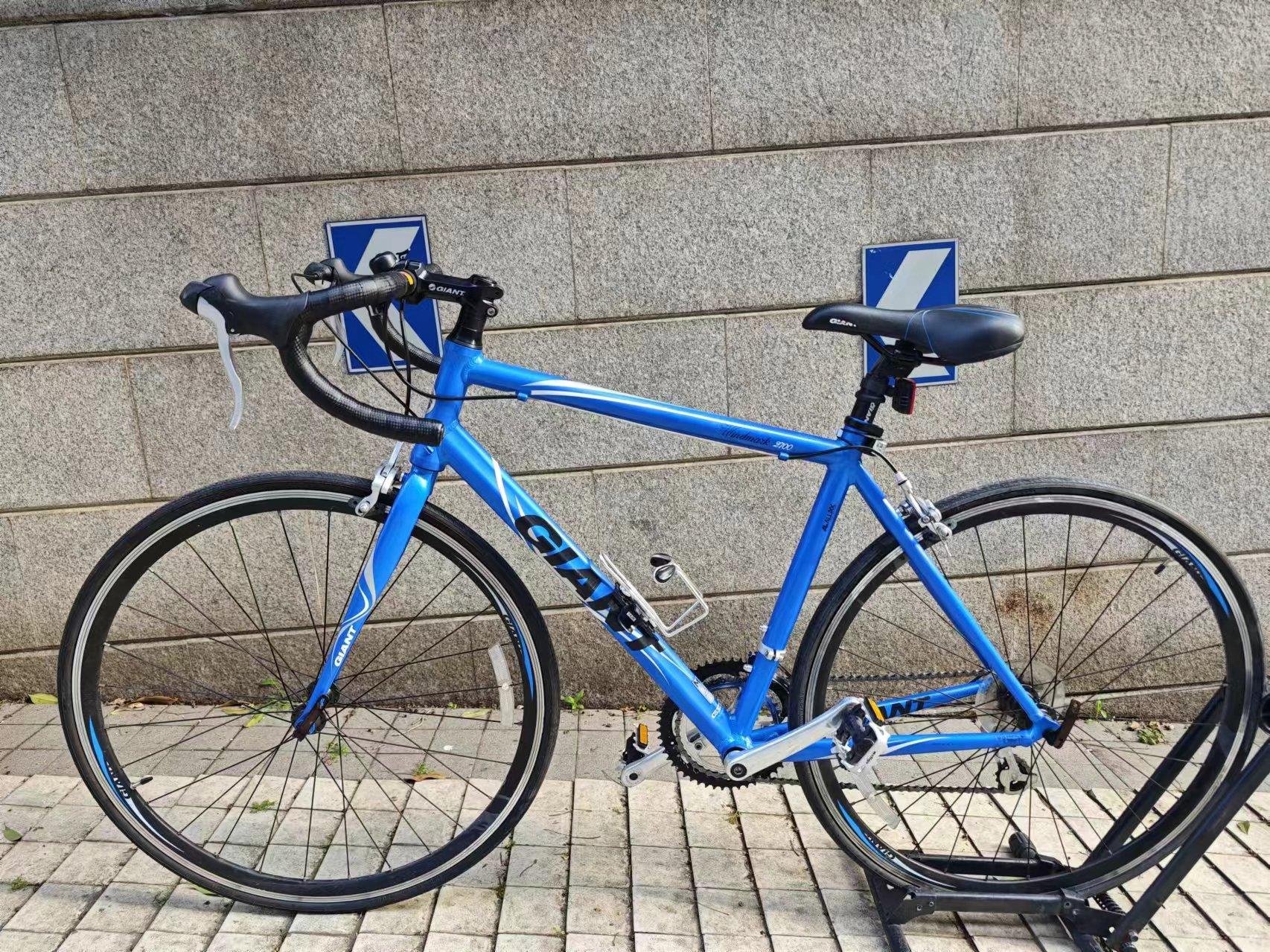 捷安特风标2700公路车,原装配置 铝合金车架,禧玛诺16速,原主人保护的