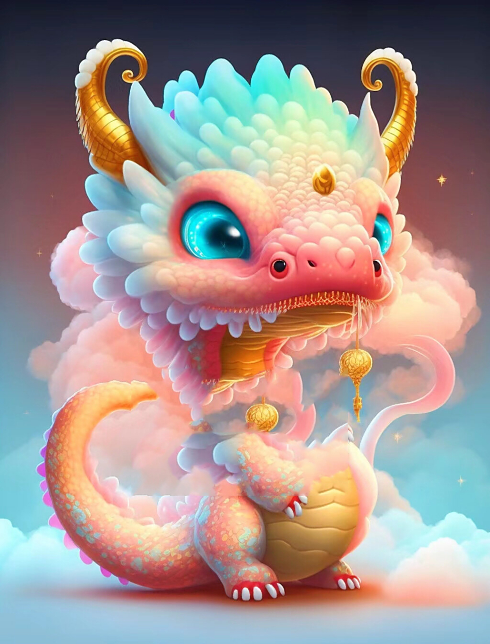 呆萌可爱的小龙龙93 二月二.龙抬头 风调雨顺好兆头 9015你我.