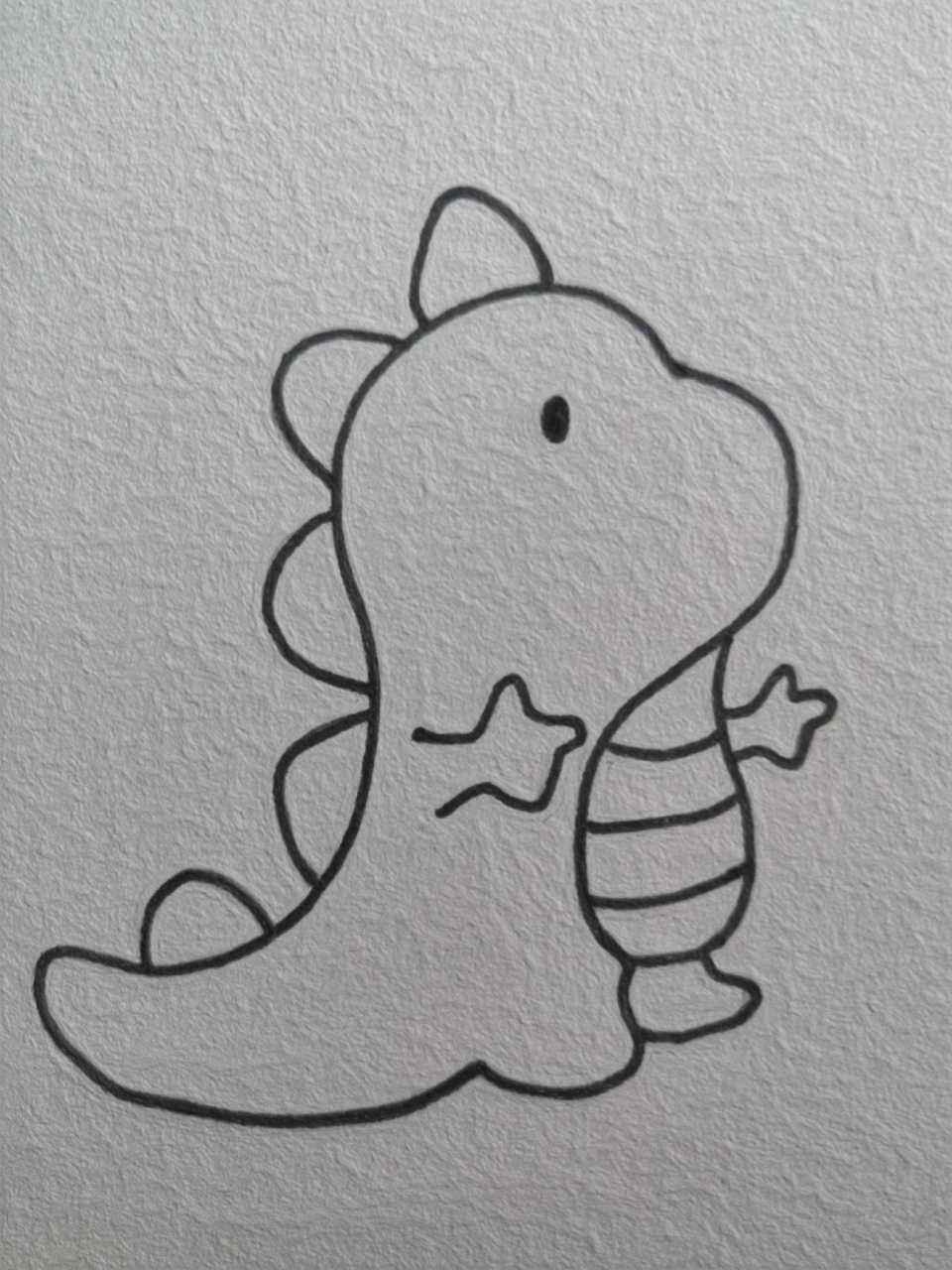 简笔画|发射爱心的可爱龙(附步骤) 纵然伤心,也不要愁眉不展 因为你不