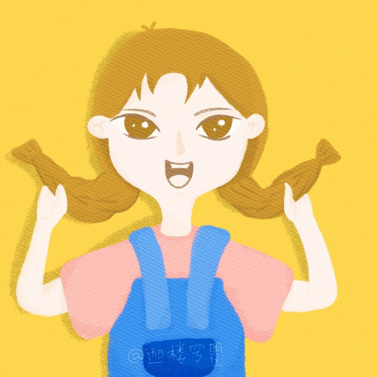 插画头像‖无偿画头像‖medibang绘图 用了上一幅头像的线稿(图3)