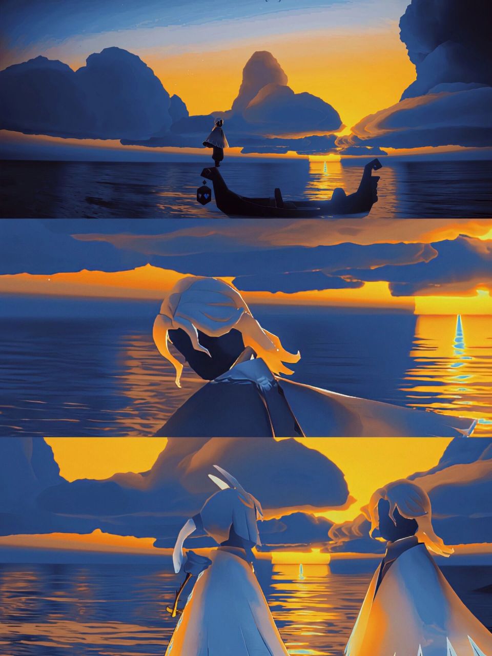 光遇电影版落日与海滤镜调色教程 地点遇境黄昏,醒图调色,调完你我