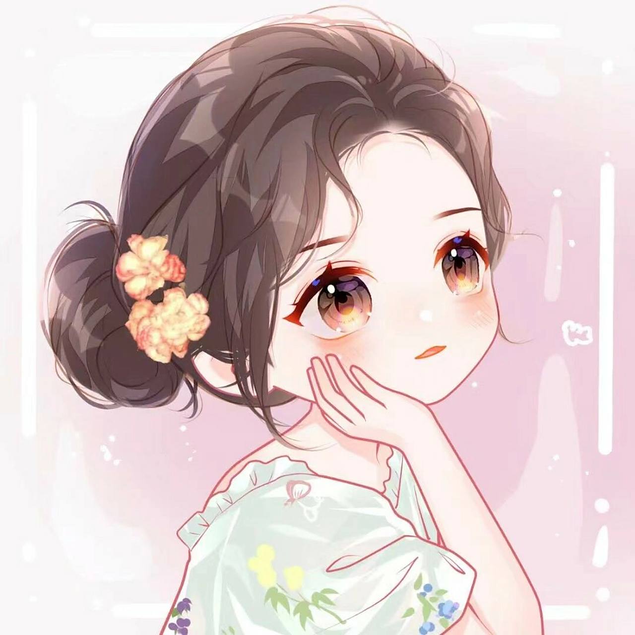 微信头像 手绘头像 卡通风头像 可爱女生头像 照片转手绘 ipad绘画