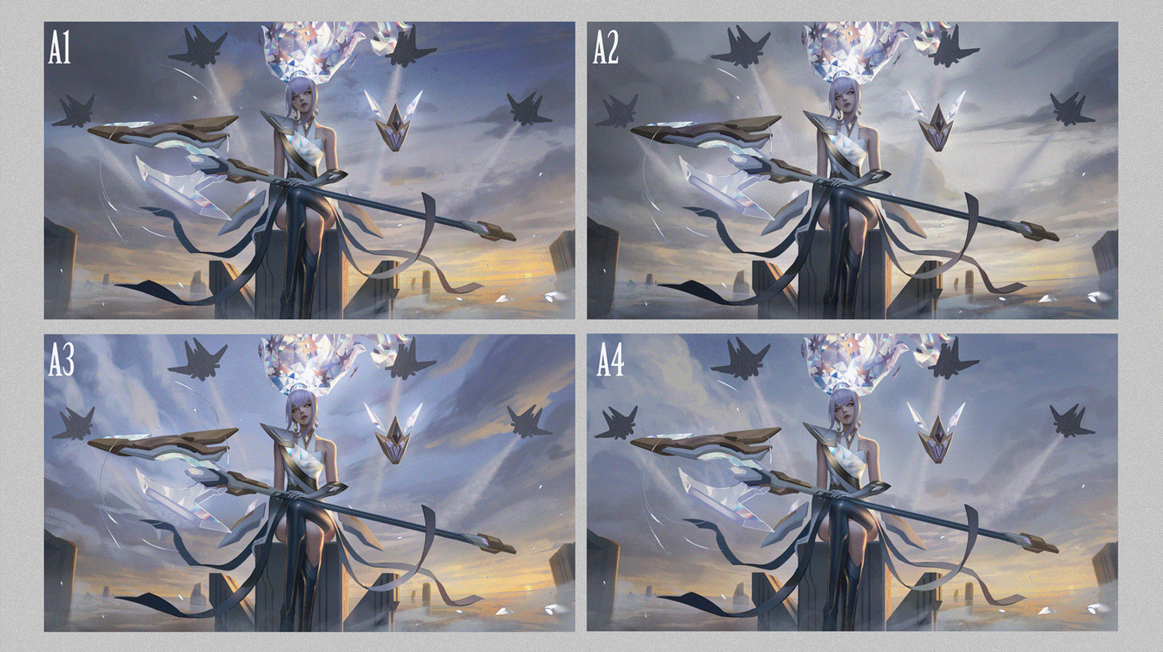 【至臻 海珀利安小队 x09-星环灵风 迦娜过程稿&细节】插画师huyy