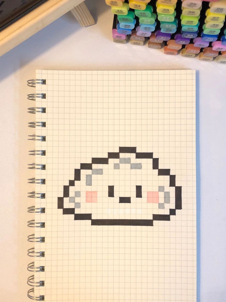 999幅像素画第84期:a5可爱小水饺791509 这次出的超级简单哦