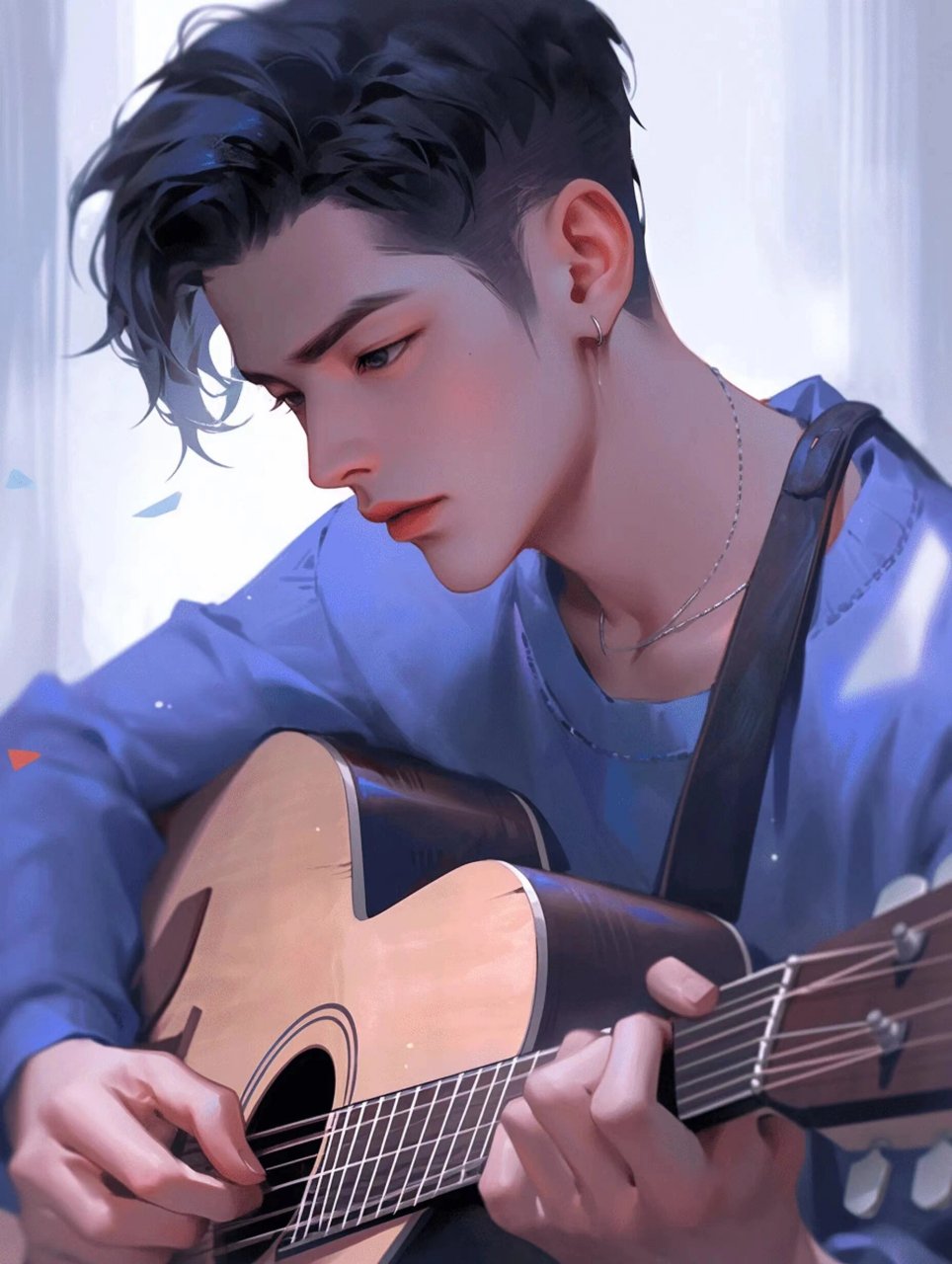 【男生头像】吉他小哥哥92带你飞  总要培养一个爱好, 吉他,喝茶,养