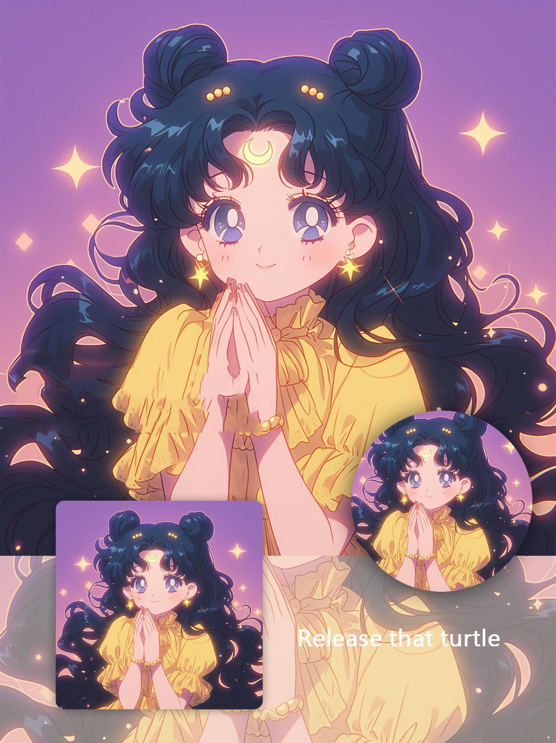 繁星的月野兔·露娜 | 美少女战士头像 可爱的露娜来啦78 78星星