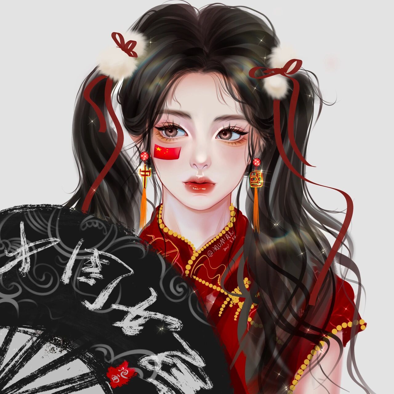 国庆头像女生头像 如果信仰有颜色,那一定是中国红!