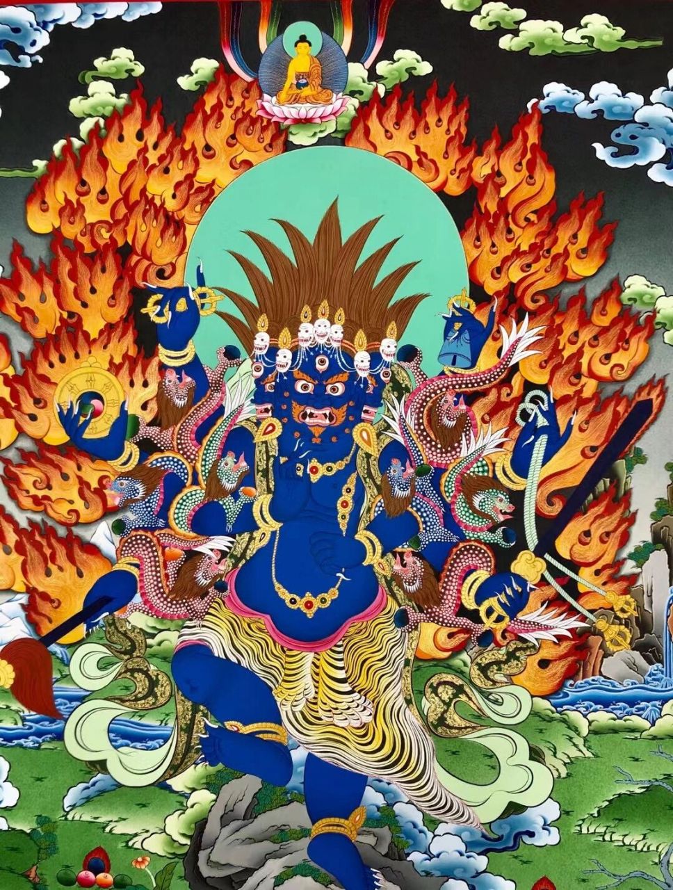 9899唐卡《秽迹金刚》 9899 稀有题材 :《秽迹金刚》收藏精品