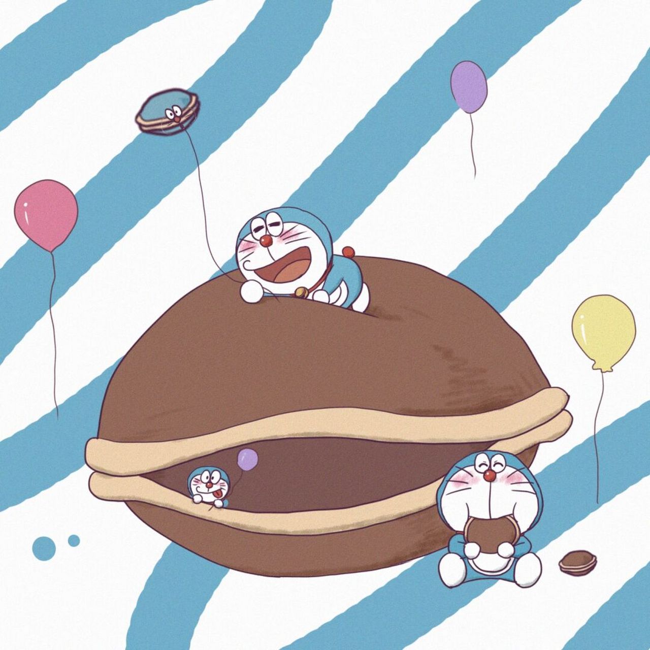 哆啦a梦壁纸头像,做一个快乐的小朋友 绘图:哆啦的博物馆7015谢诗