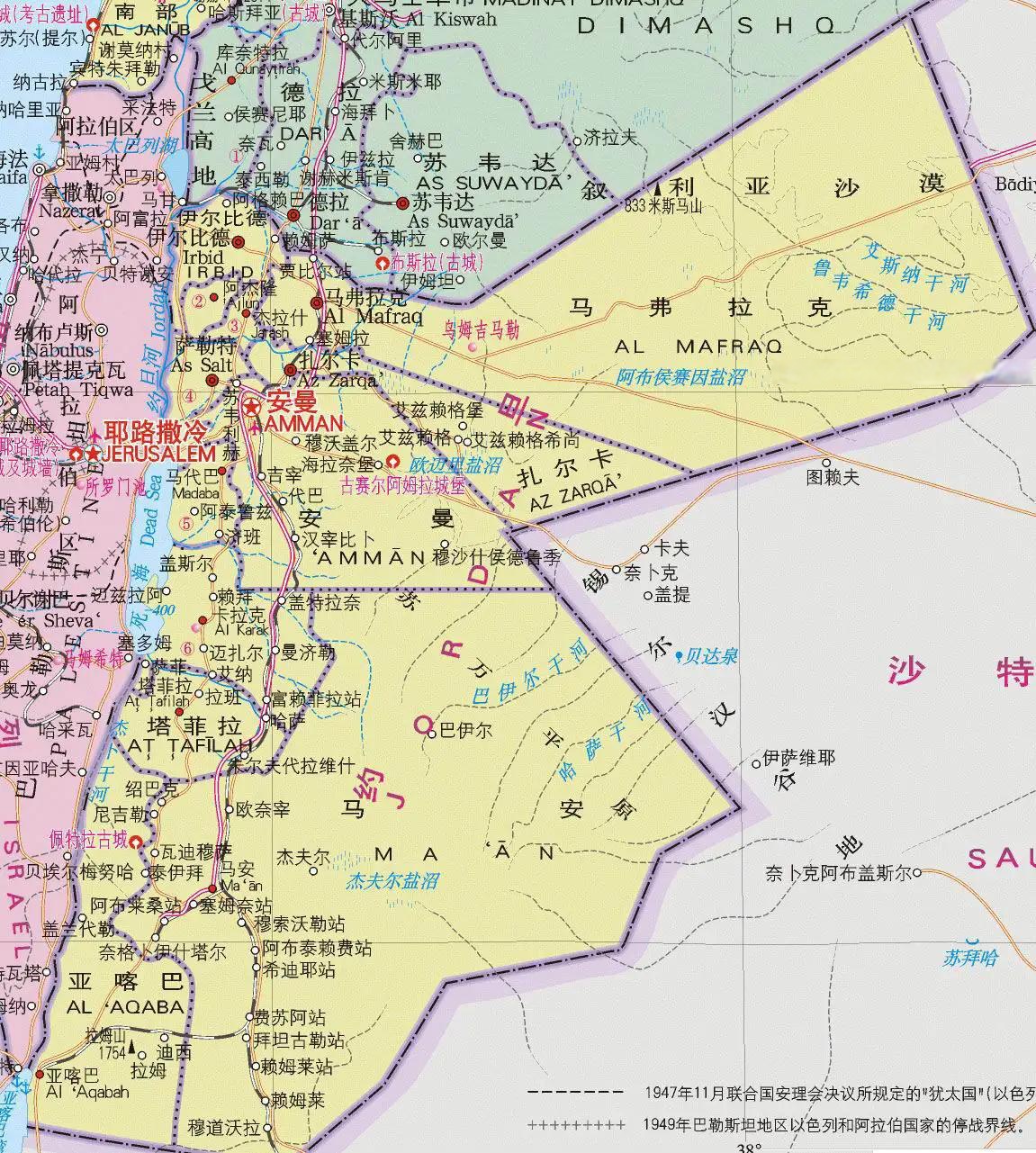约旦只有26公里海岸线,海域面积540平方千米,亚喀巴湾是约旦唯一