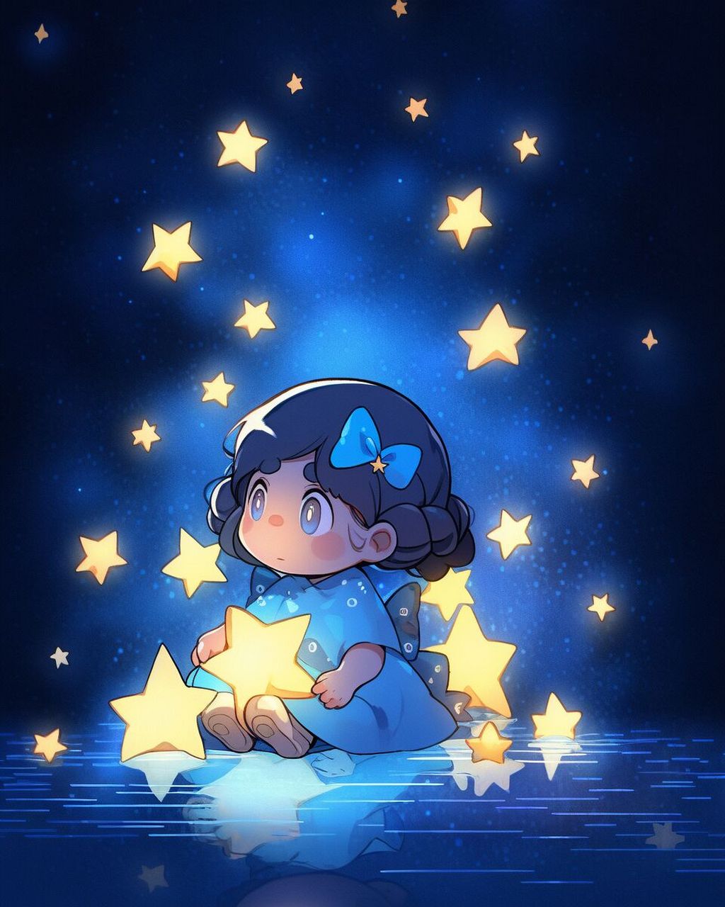 抱星星的女孩  喜欢哪一个呢?