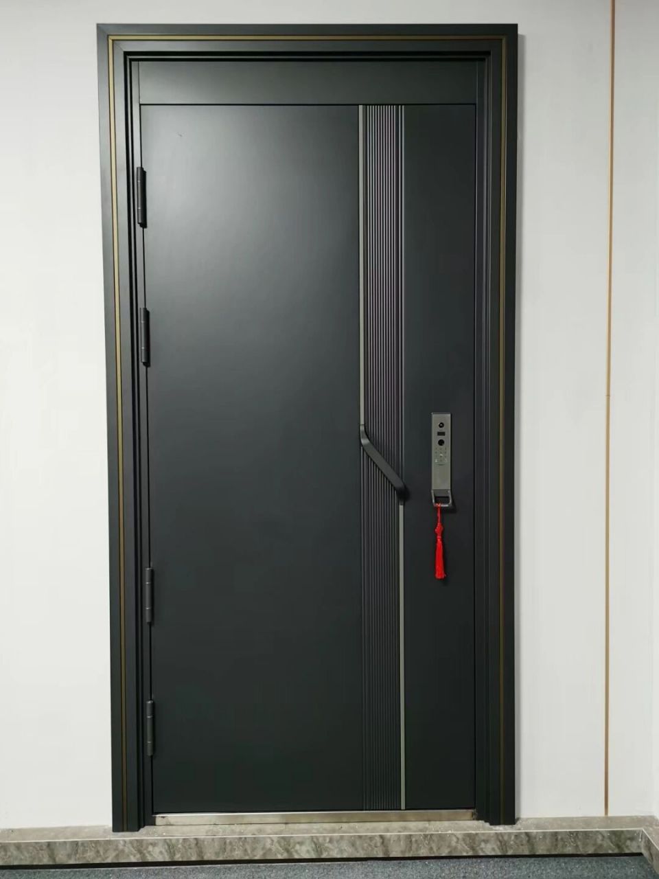 超高颜值防盗门 67甲级/十公分门扇 镶嵌式金边工艺 67金钢九头锁