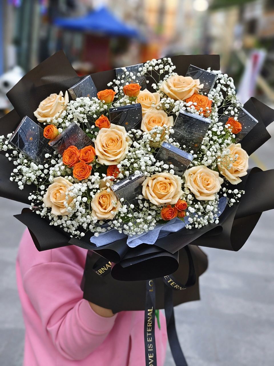 贵烟～神秘黑 高级黑,男士花束 送男朋友的香烟花束,眼前一亮的高级黑