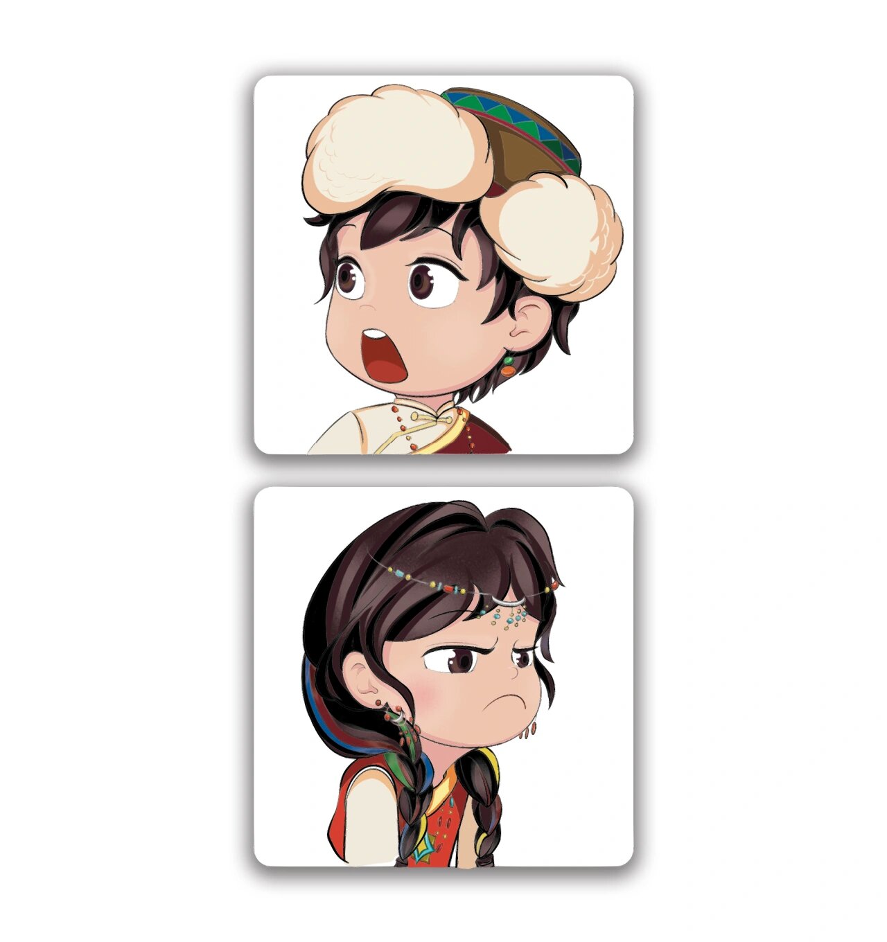 藏式情侣头像来了 | 霍尔设计事务所 超级可爱的藏式情侣头像来了,可