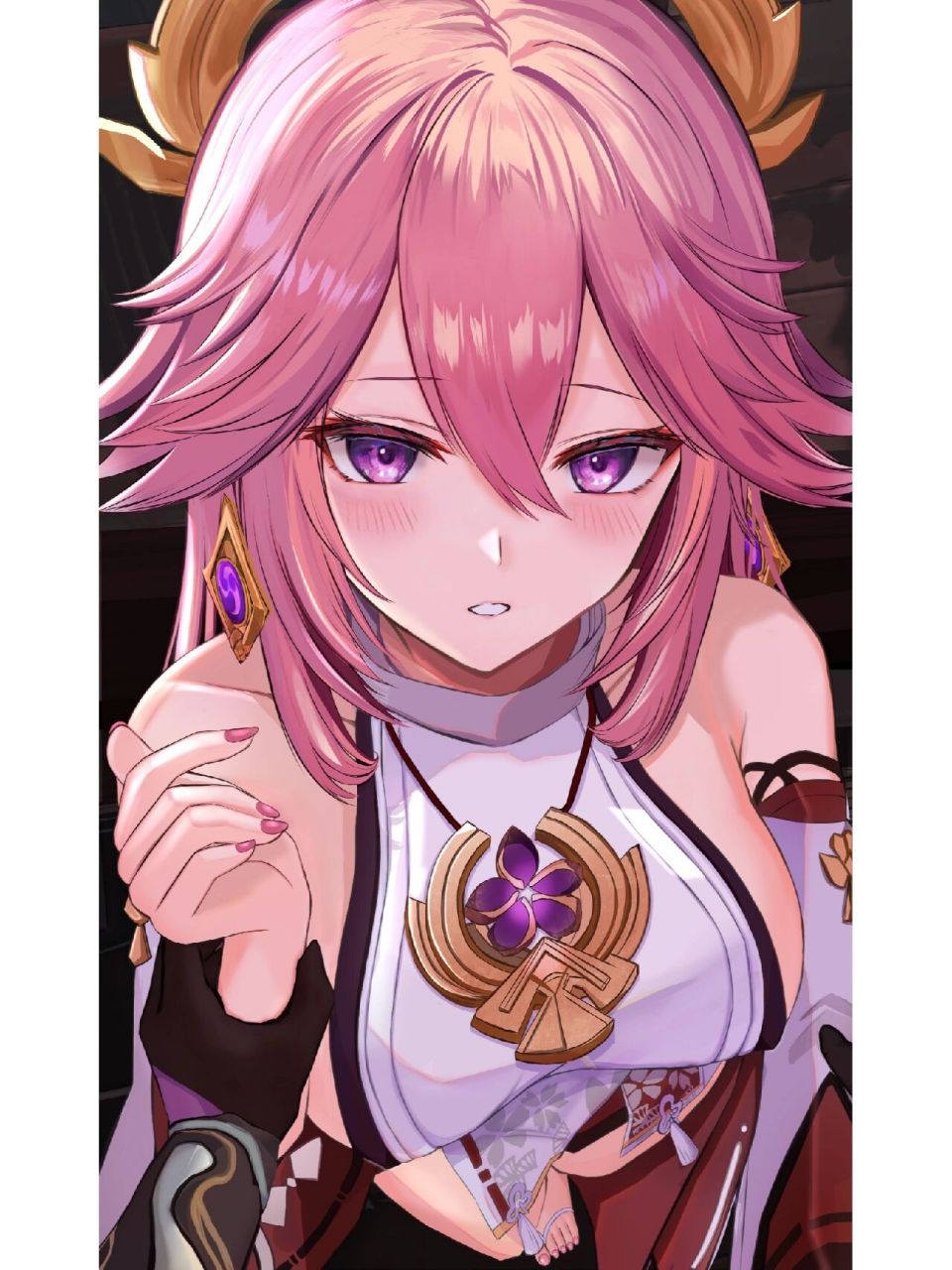 【原神】八重神子 图片来源:p站