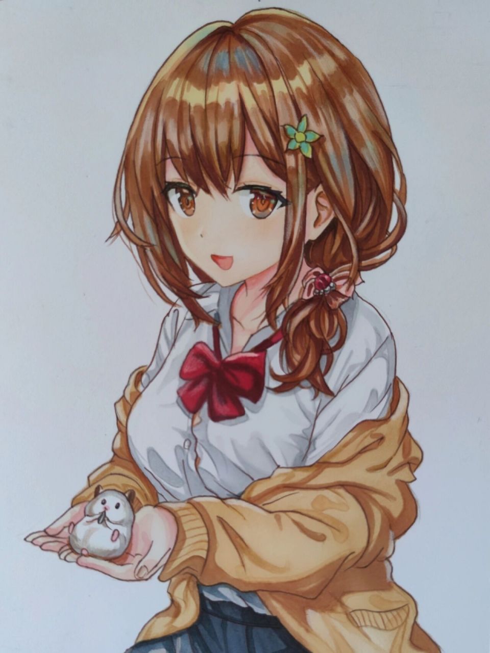 96马克笔动漫人物手绘 | 附步骤 图片过程来啦,色号在上一篇笔记里