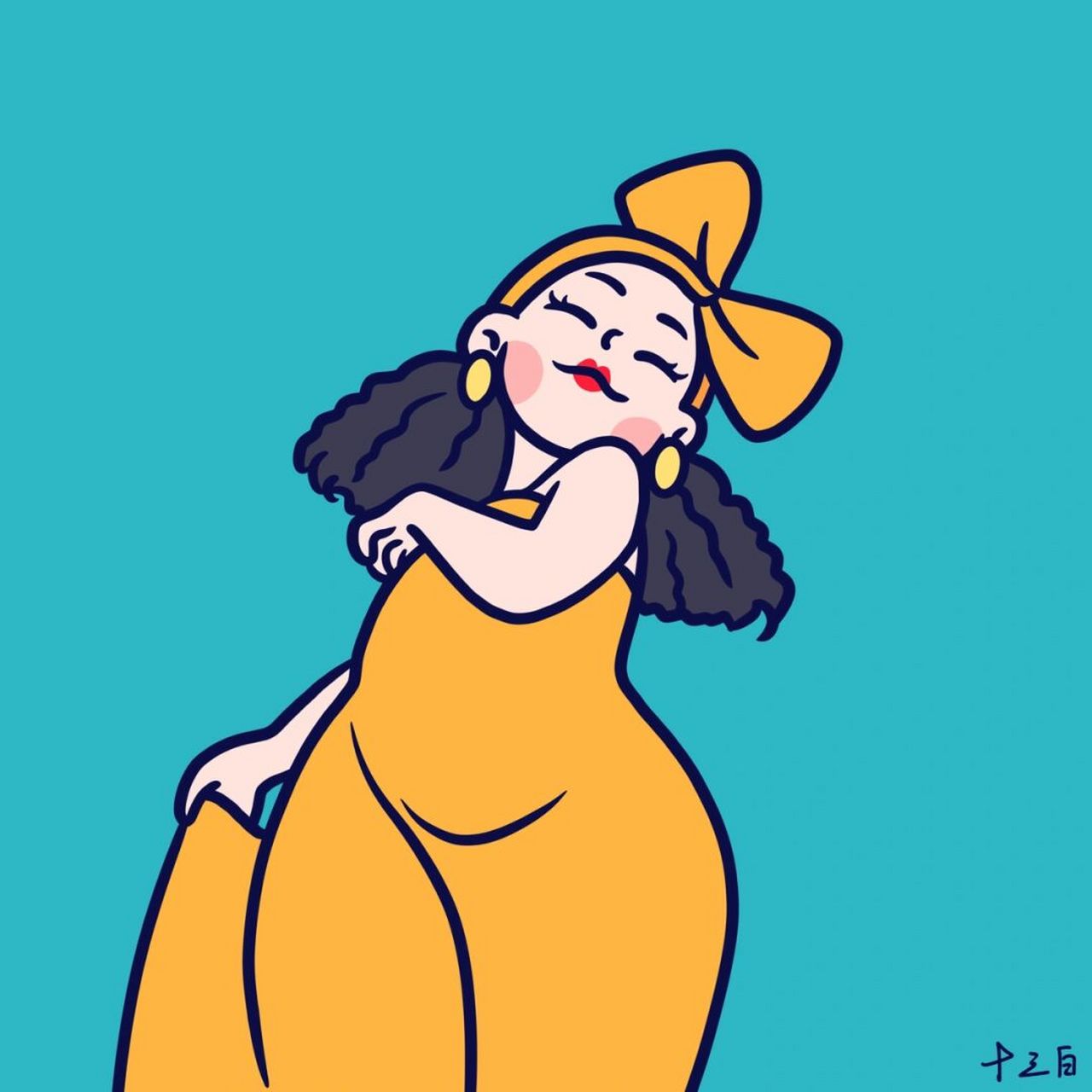 胖胖的.很优雅.95 可爱胖女人小头像.