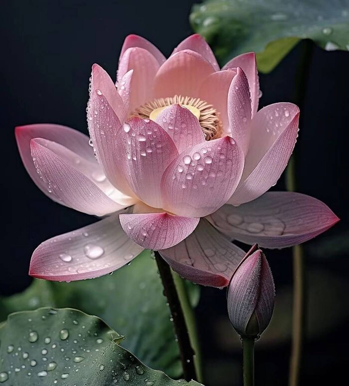 不一样的荷花头像 『好运连连』