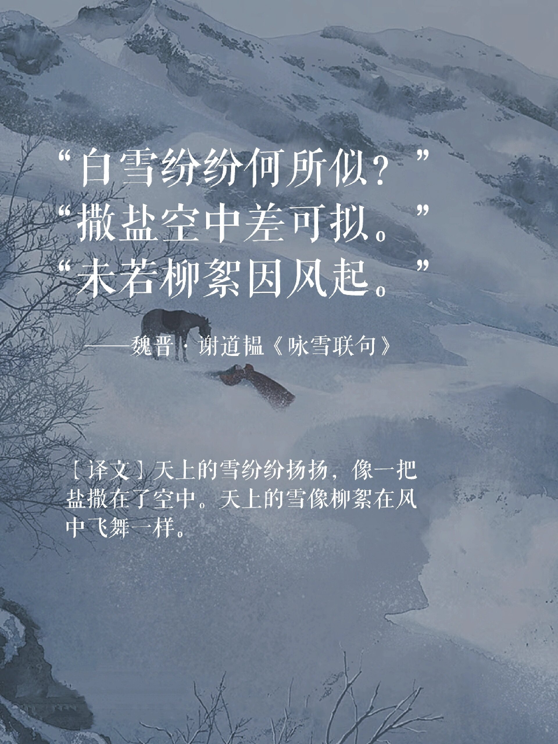 一眼万年有关雪的绝美诗词📚
