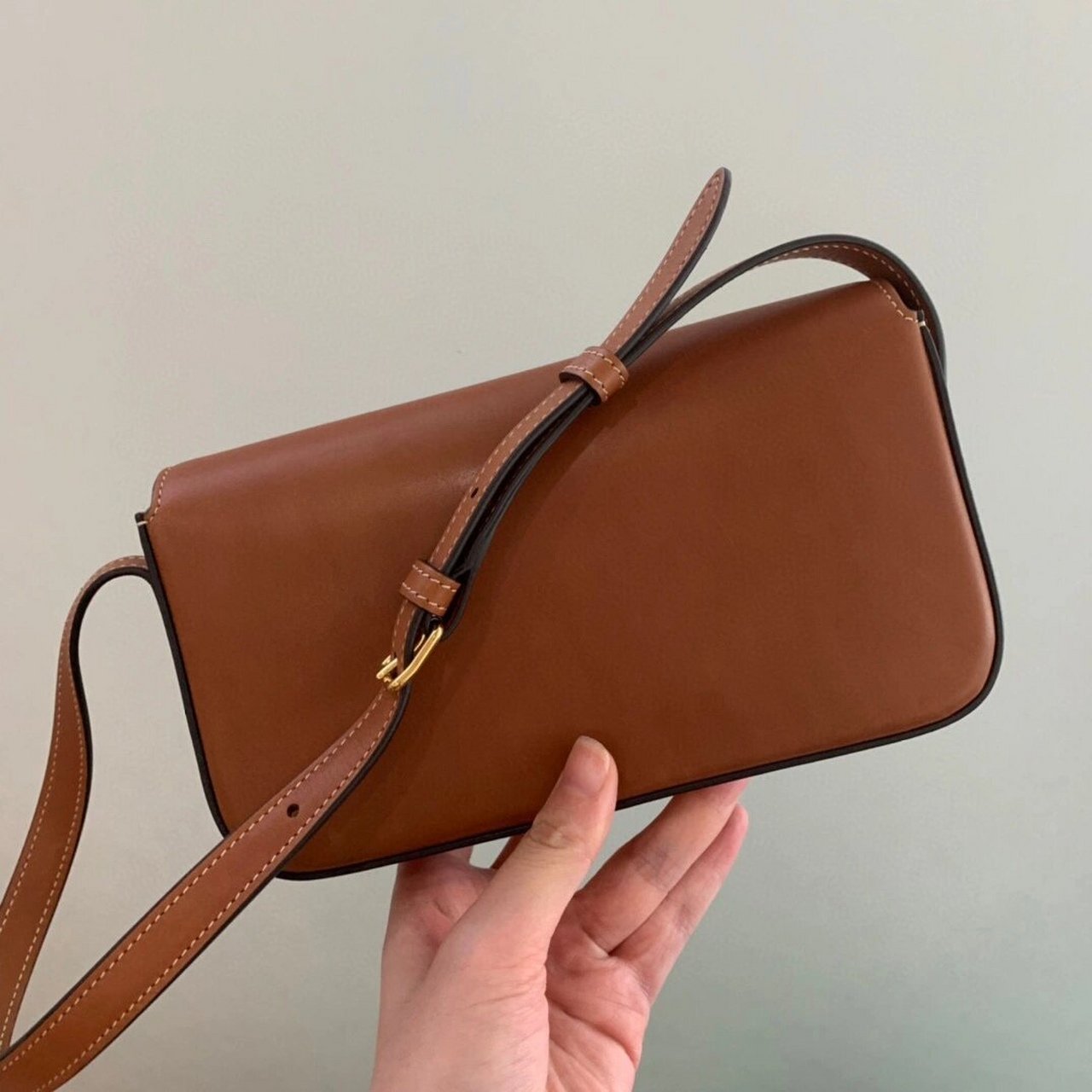 celine|做最快乐的celine女孩 celine 赛琳 凯旋门系列 腋下包 棕色全