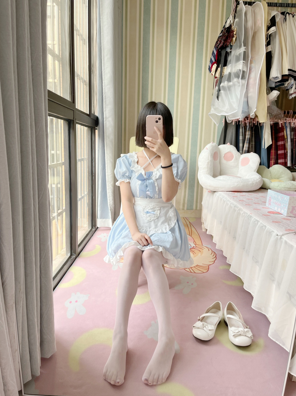 洛丽塔77白丝也很仙呀 虽然我个子小小的 但是你不开心的话 我的