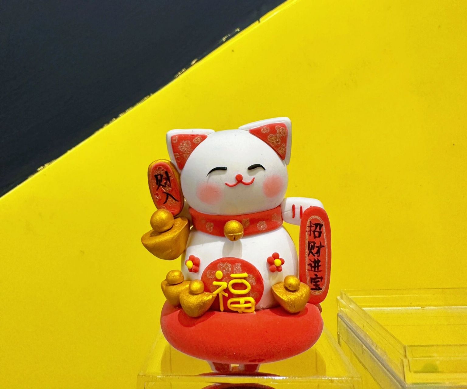 招财猫超轻黏土   招财猫粘土