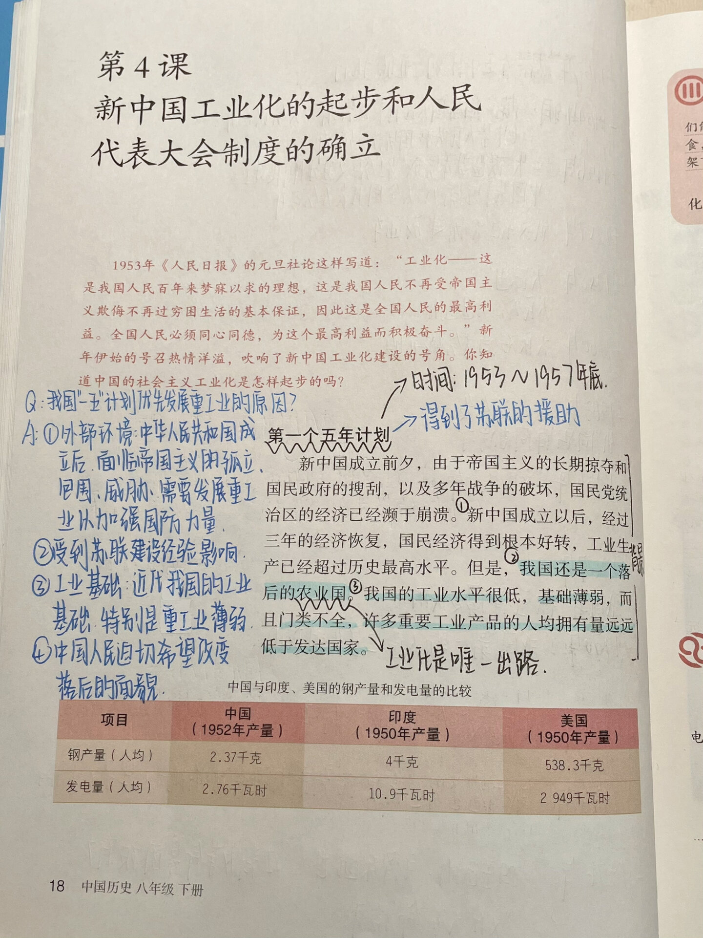 听课记录历史八下(八年级历史听课记录及学案)  第2张