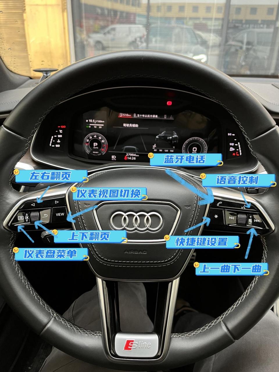 干货来啦,兄弟们,奥迪a6最详细的车内按键说明