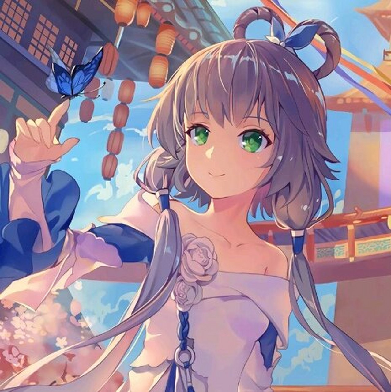 洛天依古风头像. 上次发了一个洛天依壁纸. 好多人给我点小心心.