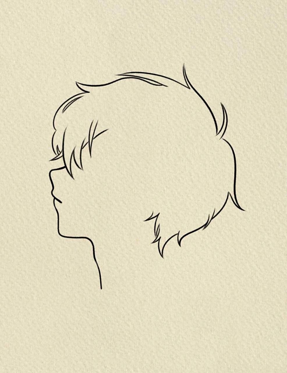 男生头像# #男头# #侧脸# #寻找小红书绘画大神# #画画的日常# #简笔