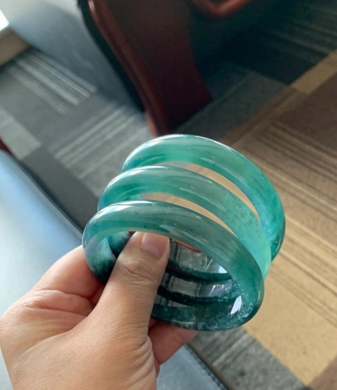 这3条高冰危料2000多到3000多米一条 (海蓝之谜)高冰危地马拉翡翠蓝水