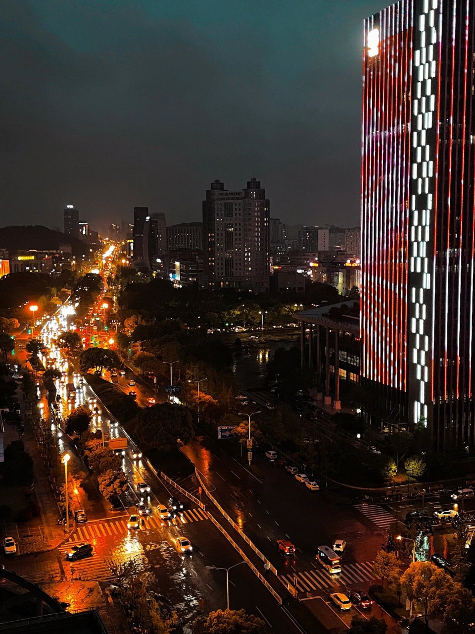 台州 椒江小众拍照点 俯看市中心夜景91 不用花一分90就能俯瞰