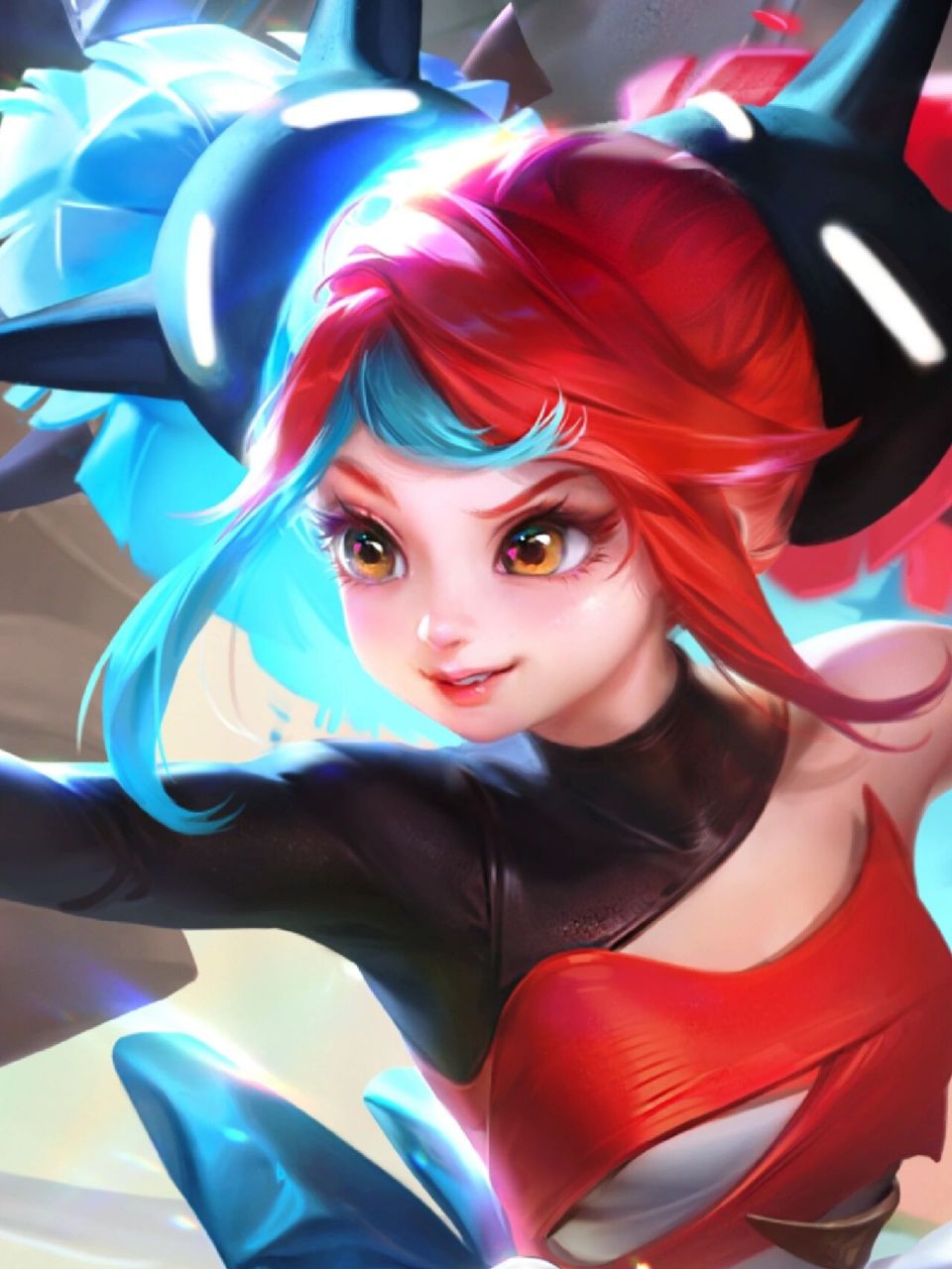 王者荣耀|亚瑟 安琪拉-追逃游戏 高清海报 安琪拉挺可爱的(除了头发我