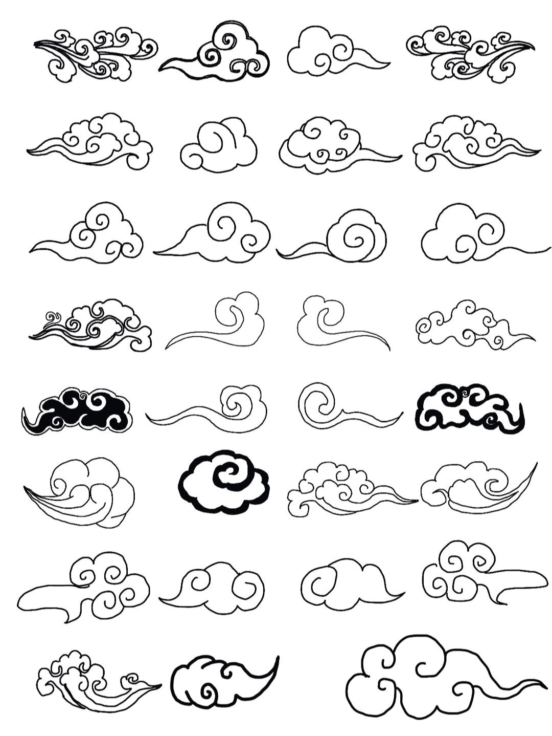 素材—祥云纹样