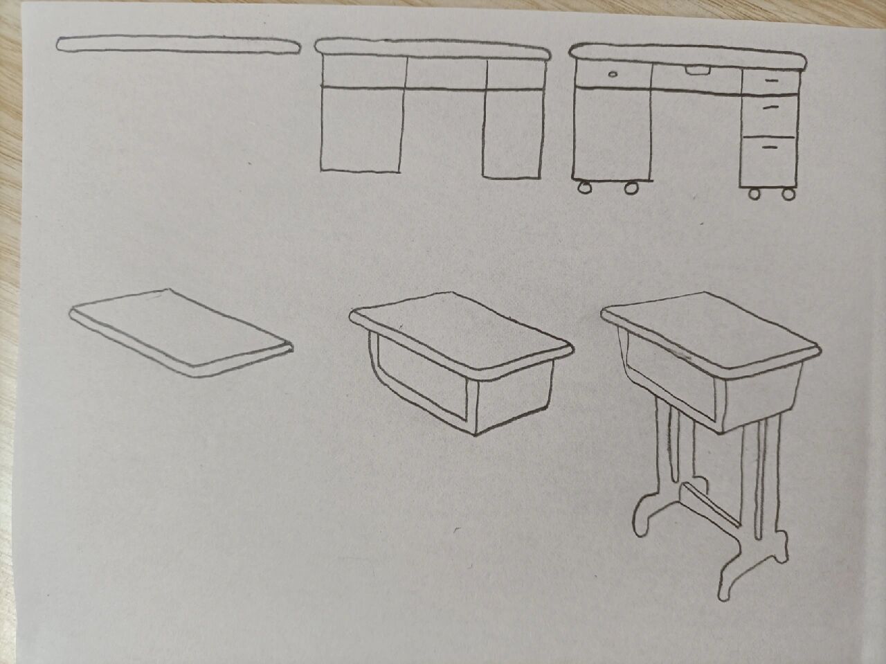 简笔画(420)桌子