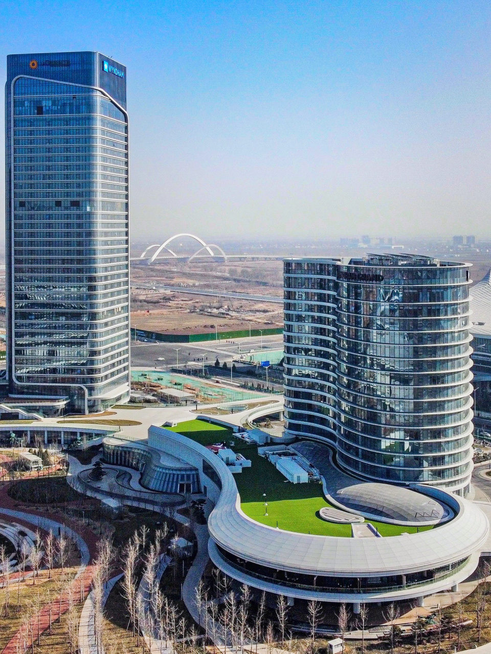 太原新地标来了99潇河新城温德姆至尊酒店  位于起步区核心位置的