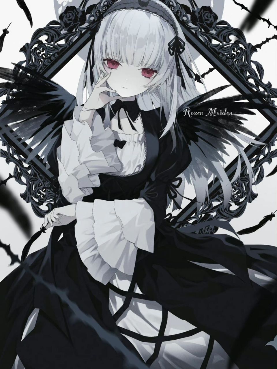 暗黑系二次元动漫插画分享 | 画师:こたろ 虽然自己是宇宙中散落的