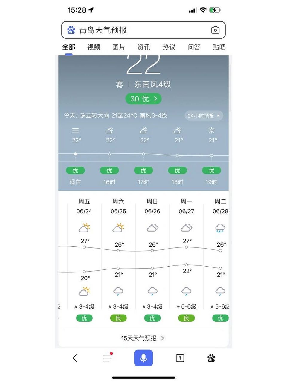 青岛天气预报 到底哪个准