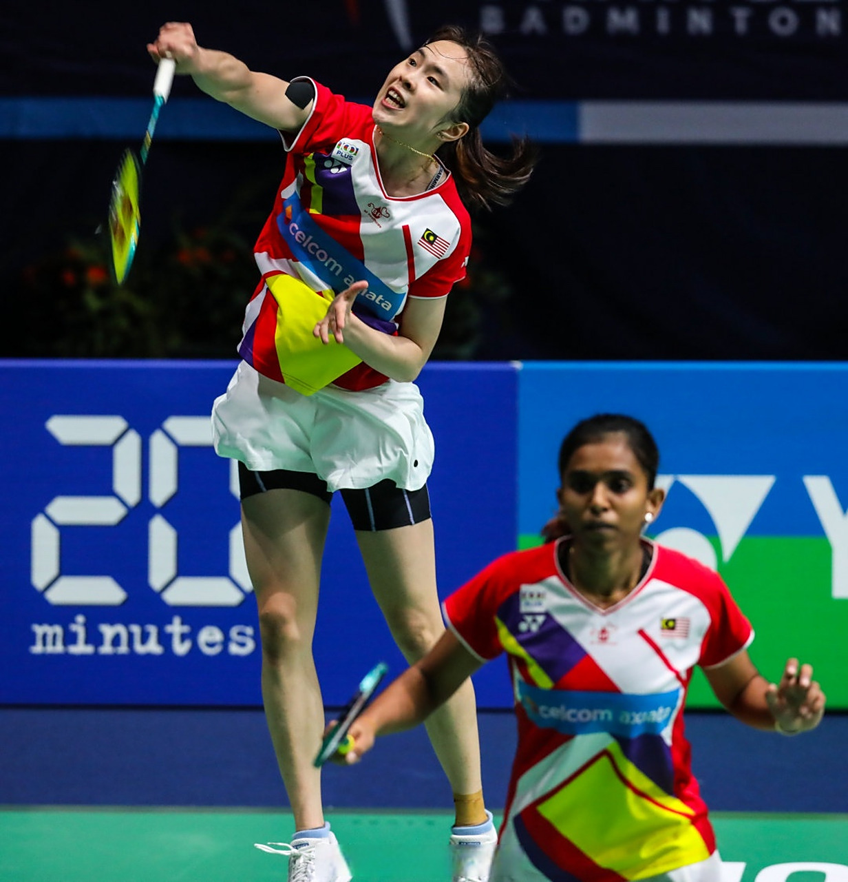 15,22-20许嘉雯/林秋仙,大马国家队将大马自由人淘汰