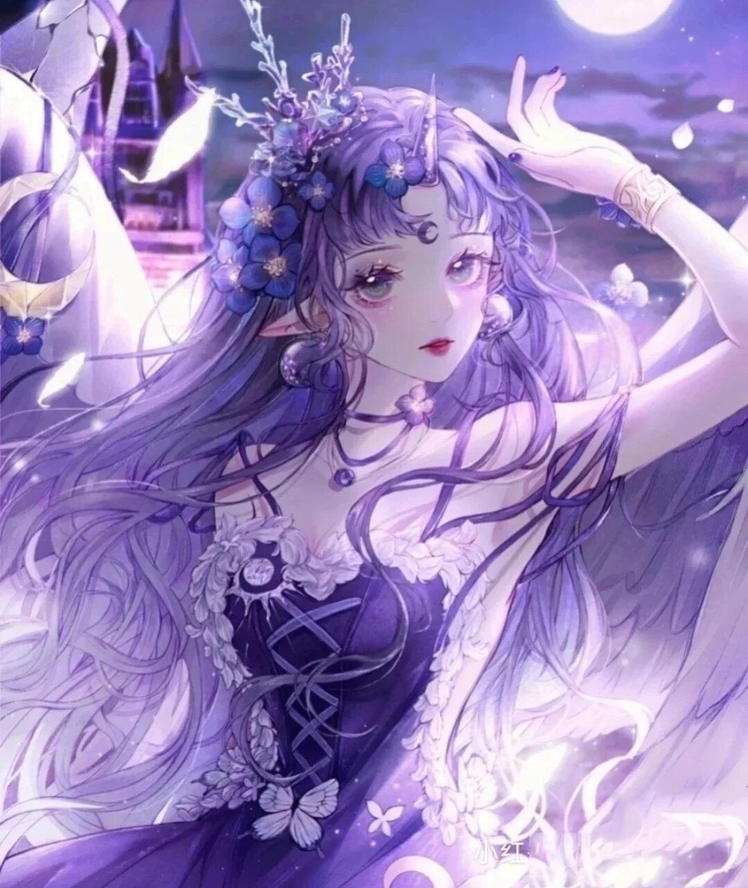 仙气紫色系头像