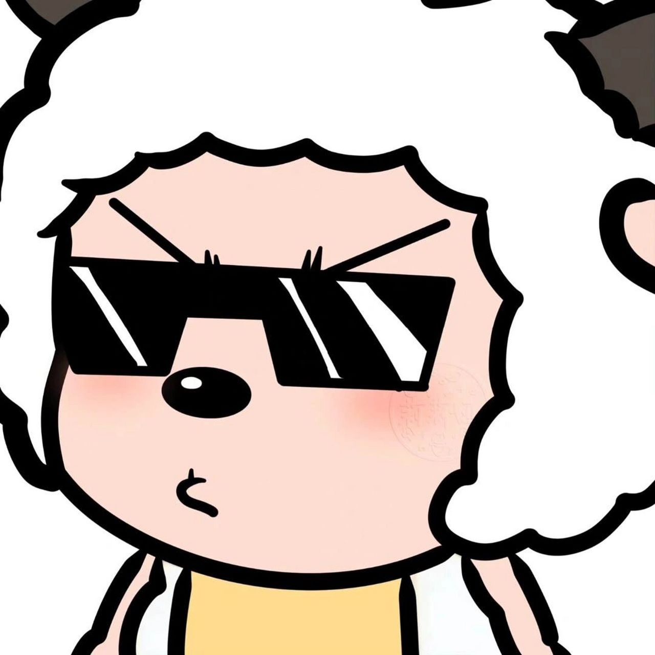 超酷羊群7575 墨镜一戴谁都不爱 超酷头像 喜羊羊 美羊羊 懒羊羊