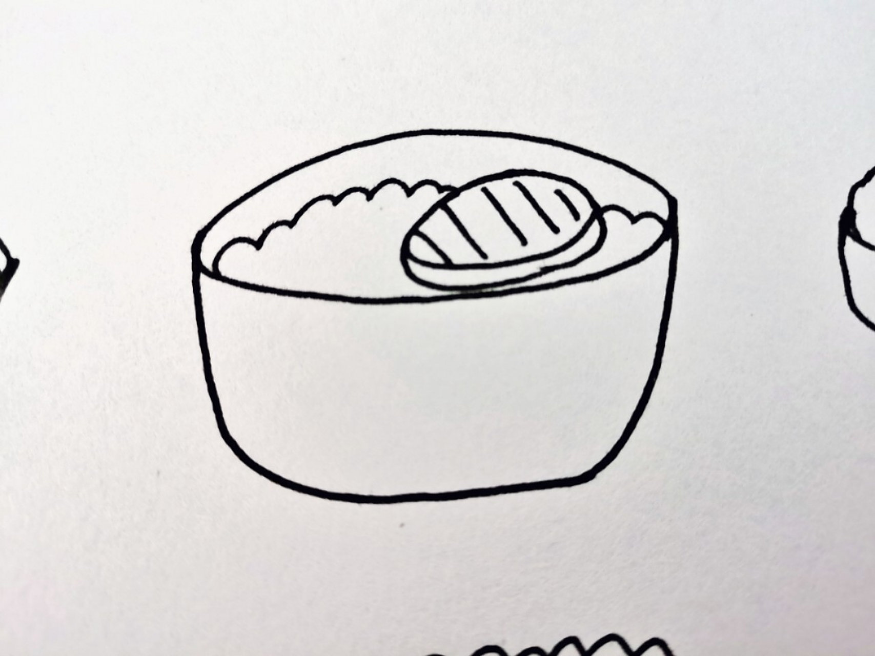 幼师day153---简笔画:米饭98 民以食为天,大家要记得按时吃饭哦